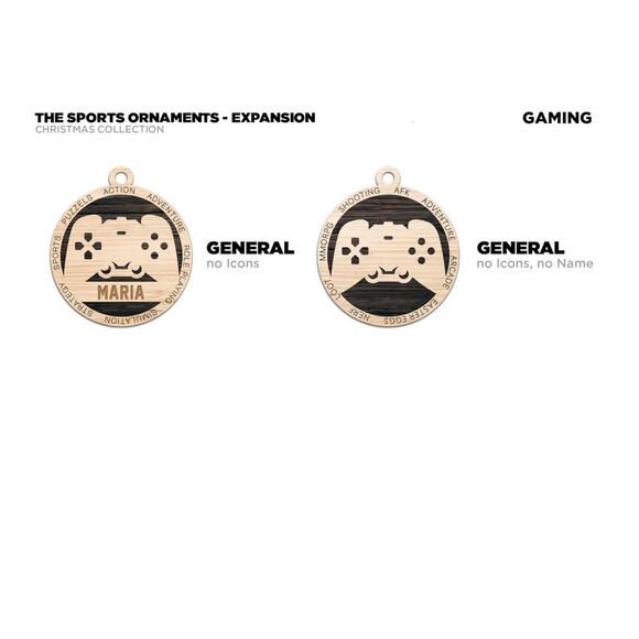 Personalized GAMER GAMING Ornament Custom Name Gift - Picture 2 of 5